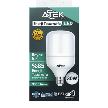 ATEK 30W Torç LED Ampul (E27)