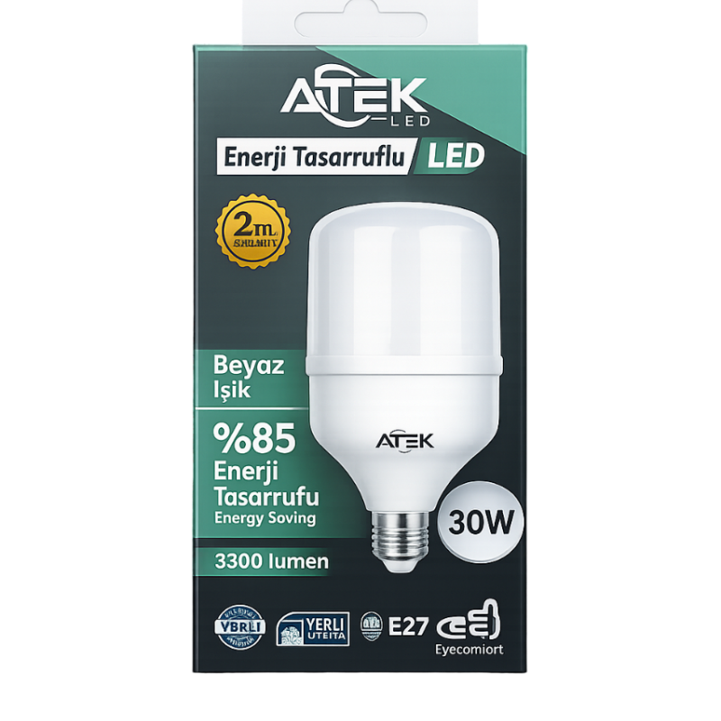 ATEK 30W Torç LED Ampul (E27)