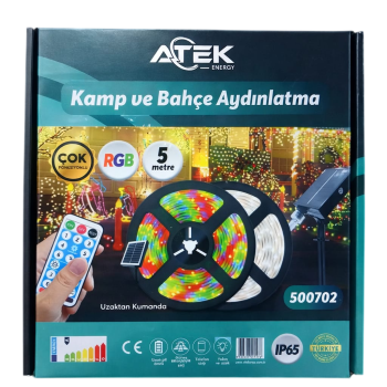 ATEK Solar Güneş Enerjili Şarjlı LED Aydınlatma