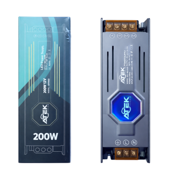 ATEK LED Trafo 200W 16,6A 12V DC (LED Driver) 601003