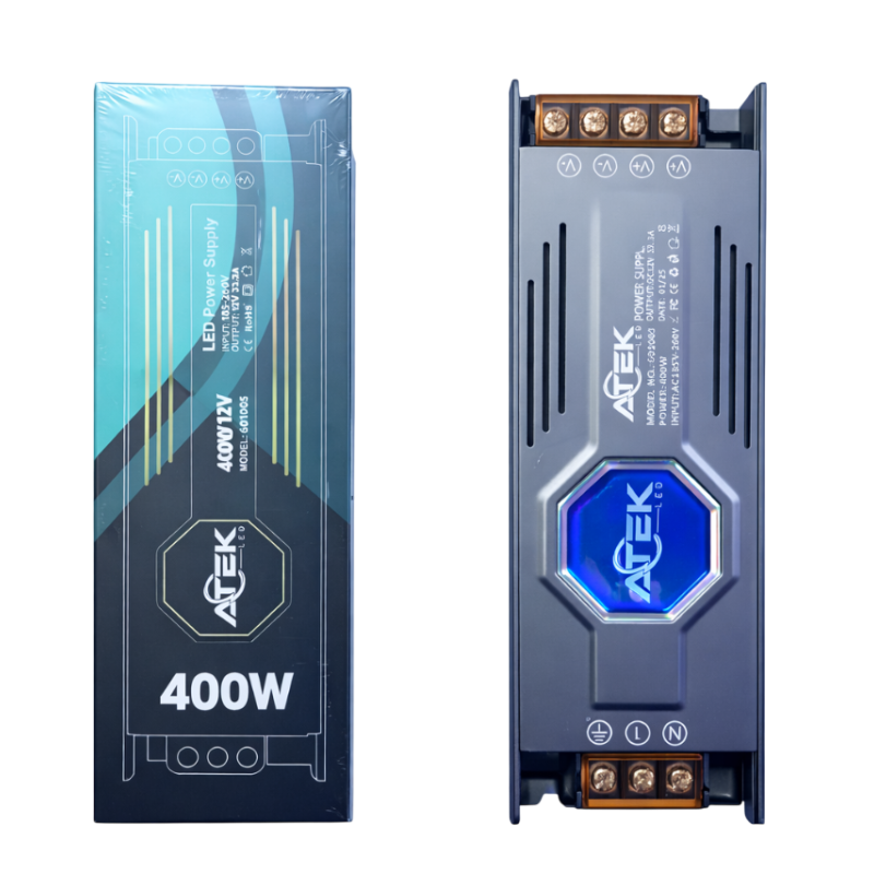 ATEK LED Trafo 400W 33,3A 12V (IP20) 601005