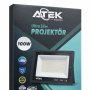 ATEK 100W Ultra Slim LED Projektör 6500K Beyaz Işık IP66