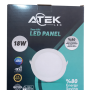 ATEK 18W Sıva Altı LED Panel (Yuvarlak)