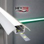 HEYZER 15×9 Sıva Üstü Kanatlı LED Profili (3 Metre) – Alüminyum