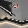 HEYZER Süpürgelik LED Profili (3 Metre) – Alüminyum
