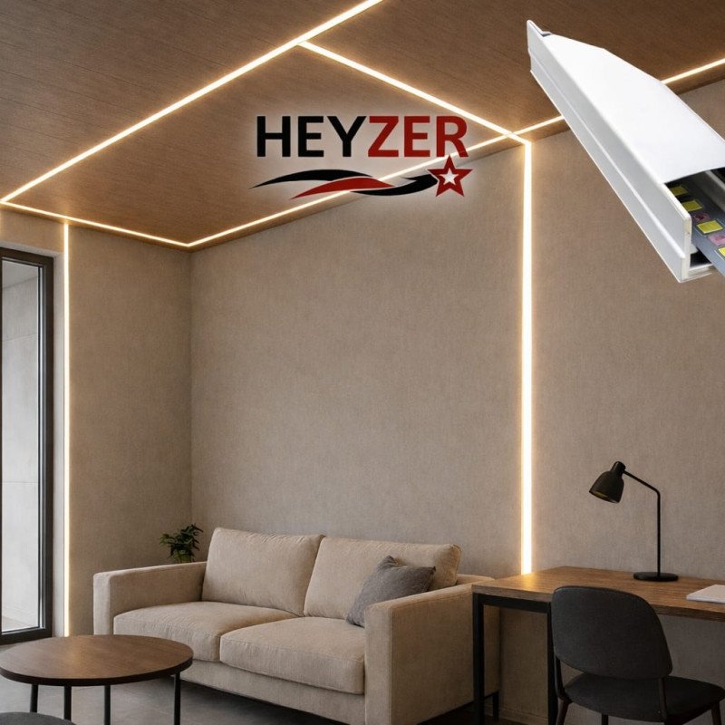 HEYZER 7×13 LED Profili (3 Metre) – Alüminyum