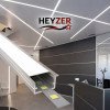 HEYZER 8×14 Kanatlı LED Profili (3 Metre) – Alüminyum