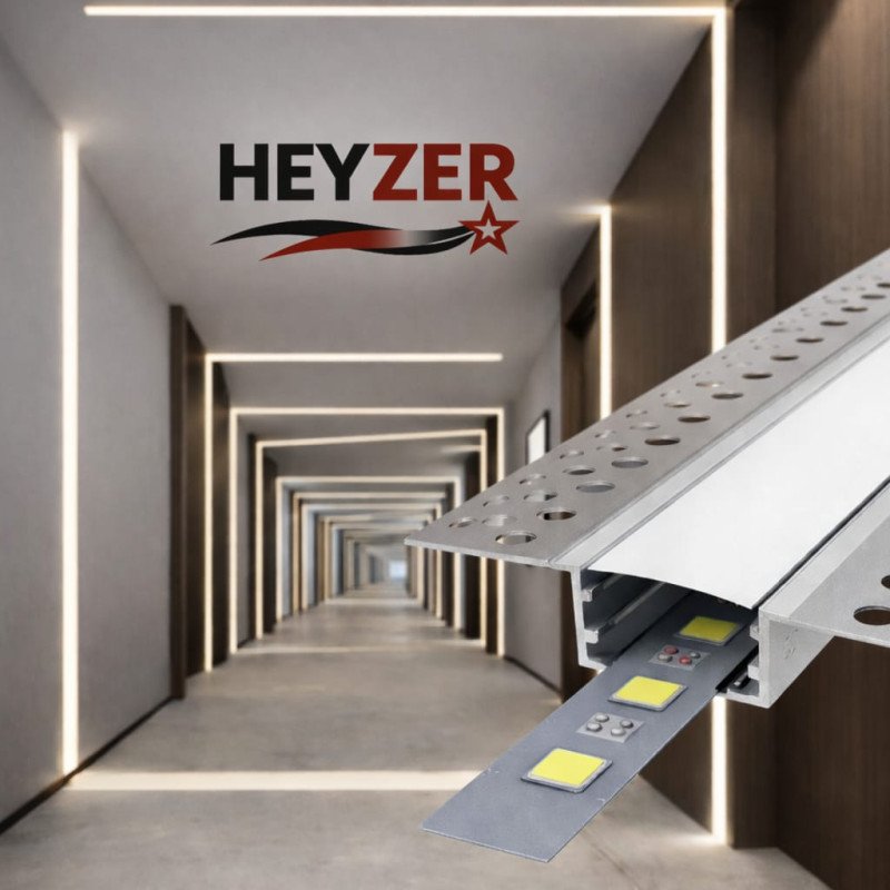 HEYZER 12×22 Trimless LED Profili (3 Metre) – Alüminyum