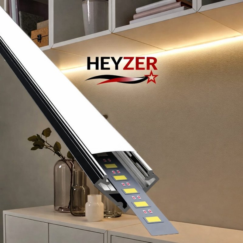 HEYZER 25x16 Köşe LED Profili (3 Metre) – Alüminyum