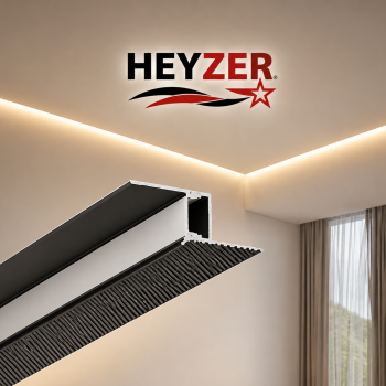 HEYZER Alçıpan Z LED Profili (3 Metre) – Alüminyum