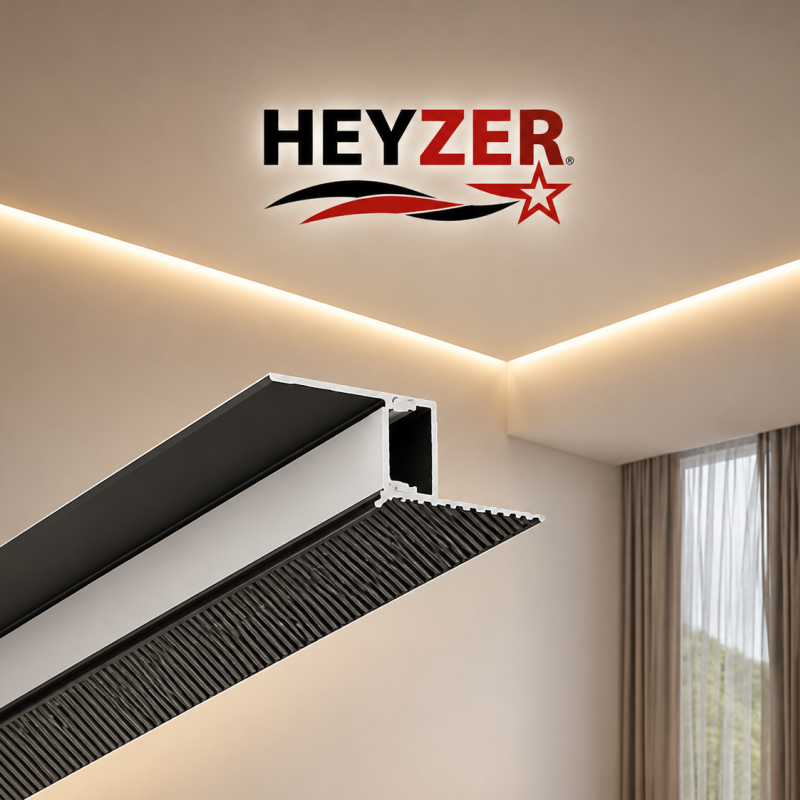 HEYZER Alçıpan Z LED Profili (3 Metre) – Alüminyum