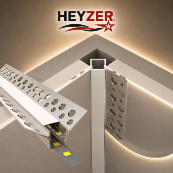 HEYZER 15×12 Trimless İç Köşe LED Profili (3 Metre) – Alüminyum